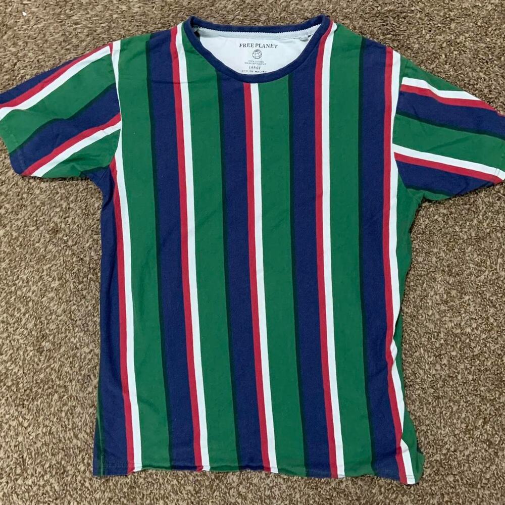 Vintage Striped Free Planet Tee